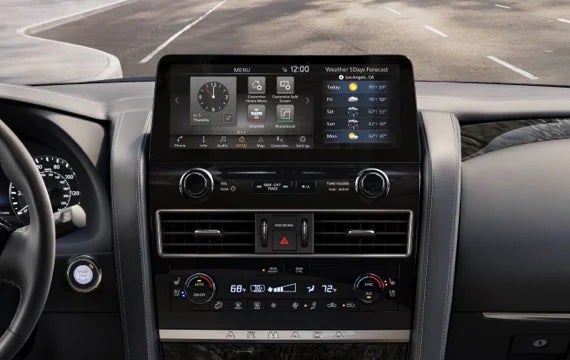 2023 Nissan Armada touchscreen and front console | Tony Nissan in Waipahu HI