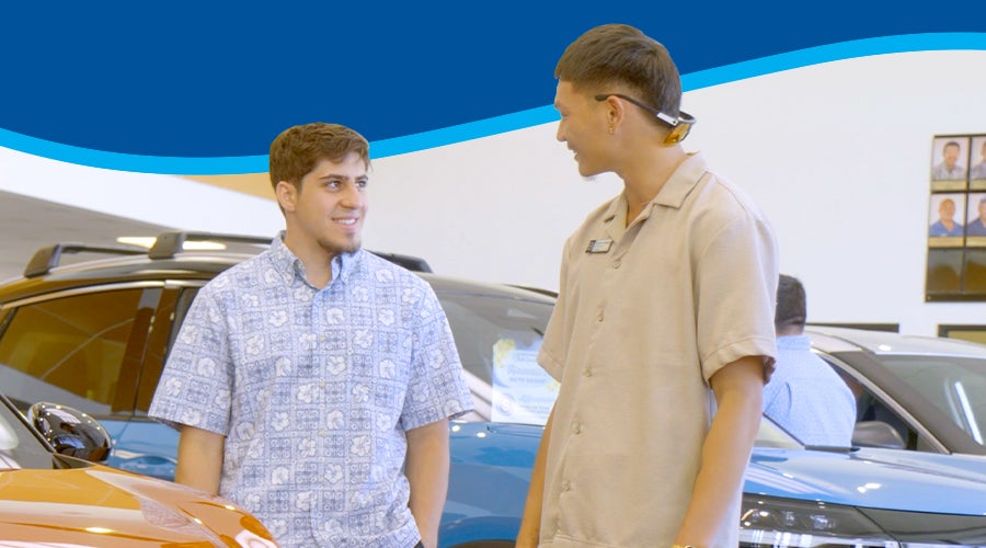 Customers Viewing Vehicle